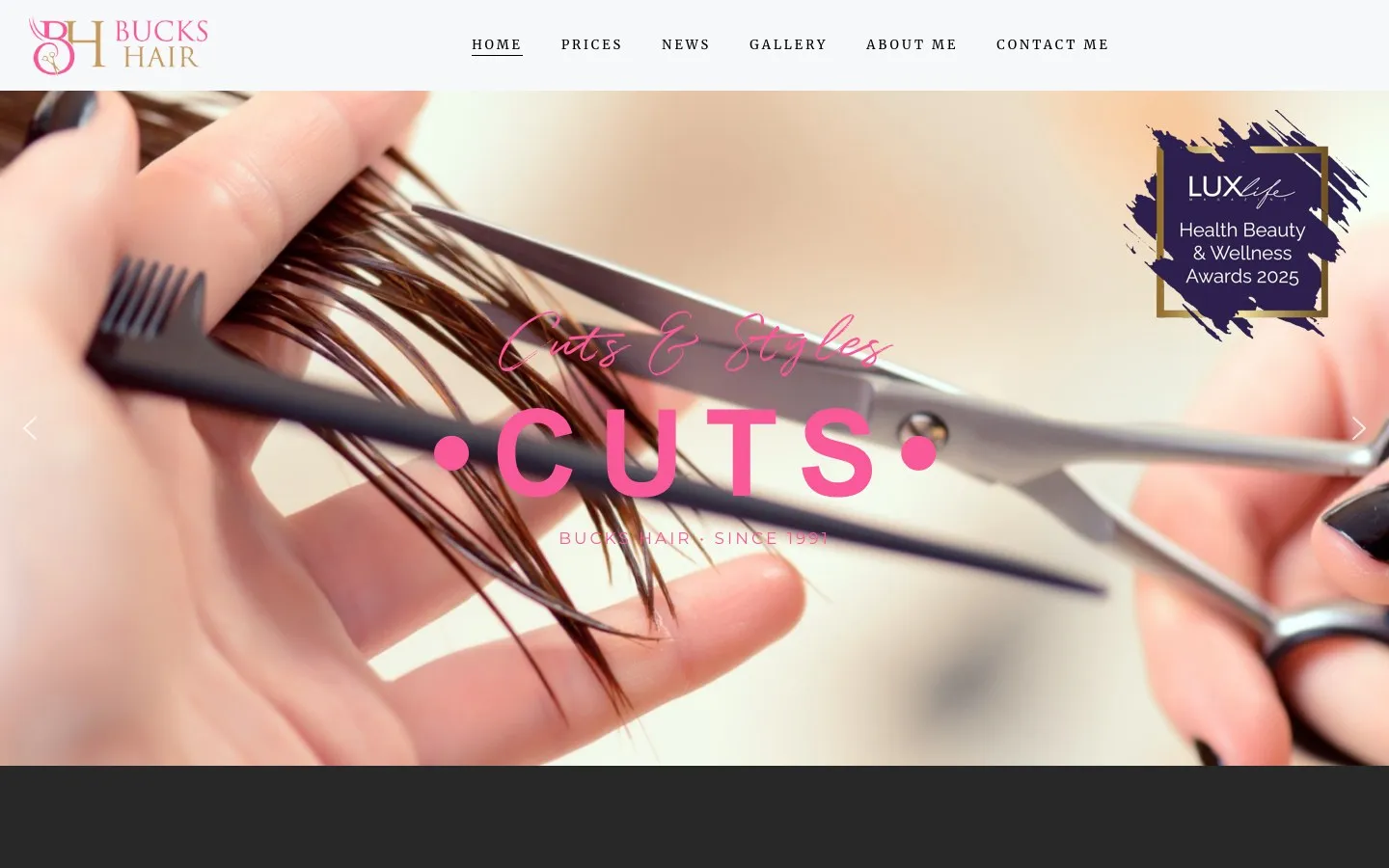 Bucks Hair home page